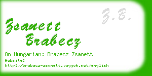 zsanett brabecz business card